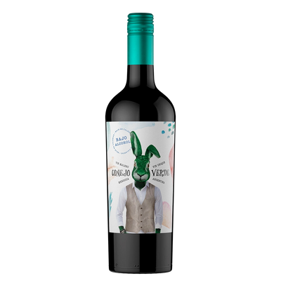 Conejo Verde Malbec Bajo Alcohol – caja de vino tinto de Mendoza