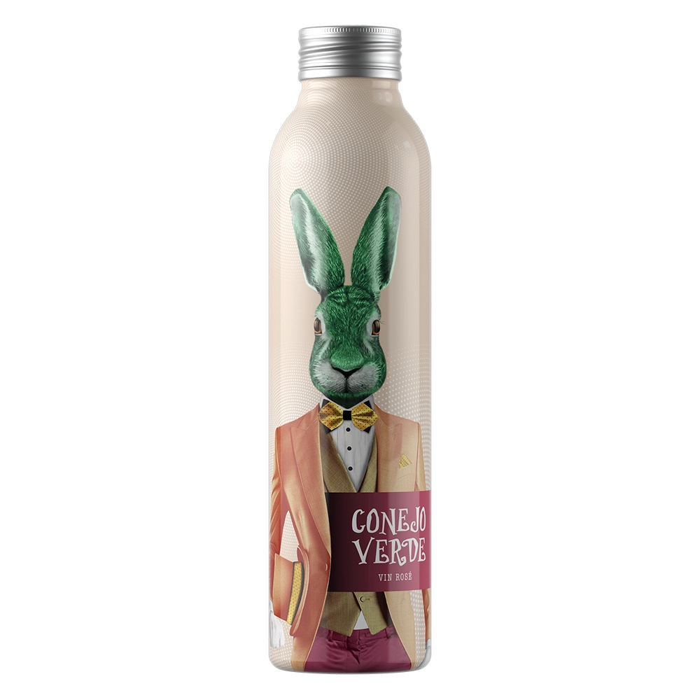 Conejo Verde Rosé Botella de Aluminio
